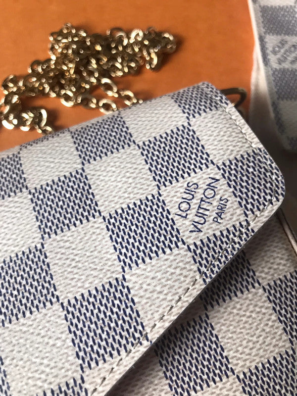 Louis Vuitton Pochette Félicie Sac Damier Azur Blanc