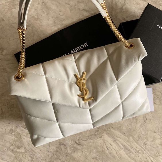 Sac Chic Blanc Yves Saint Laurent Vintage