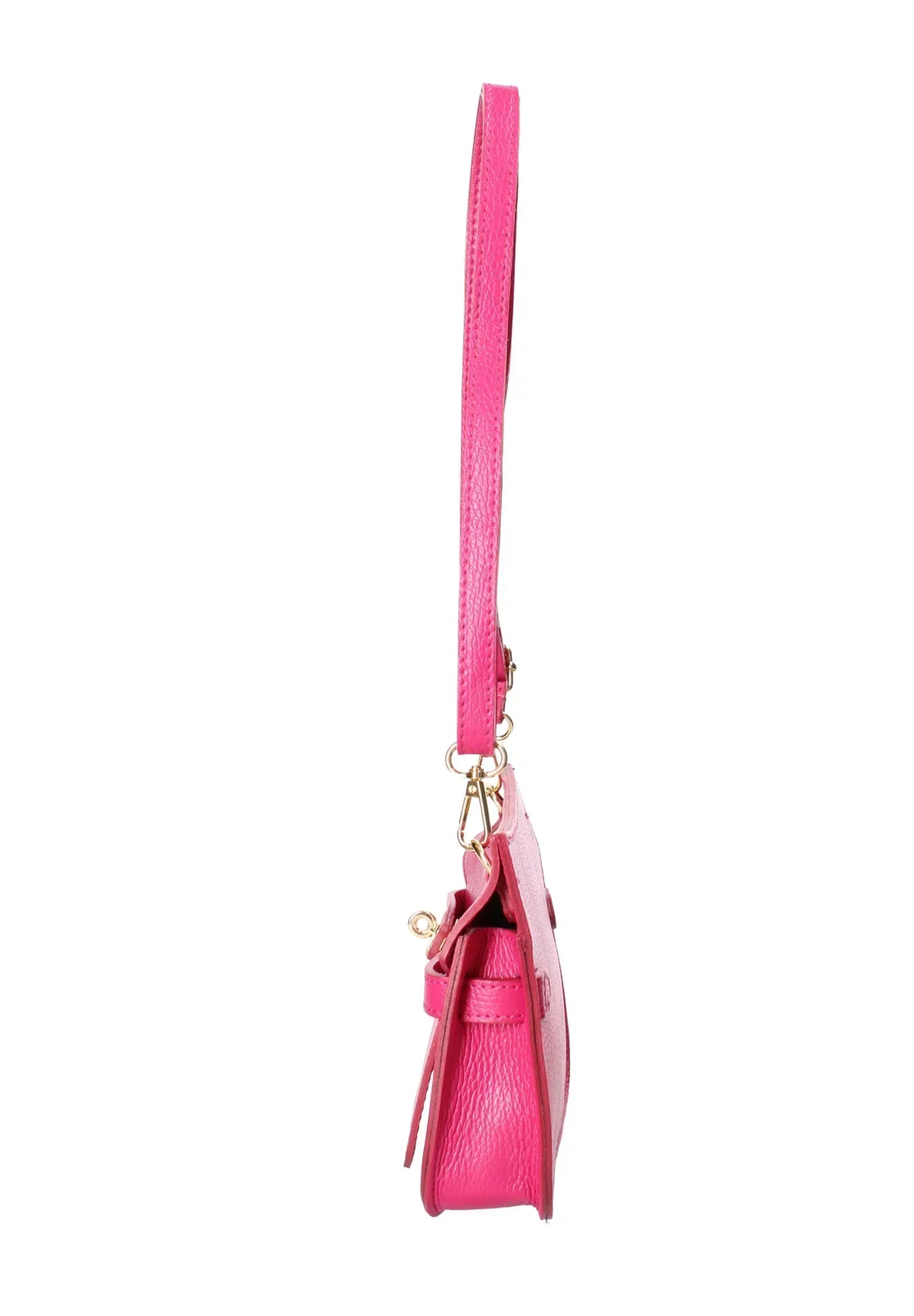 Sac Hermes Rose à Bandoulière avec Boucle de Verrouillage pour Femmes