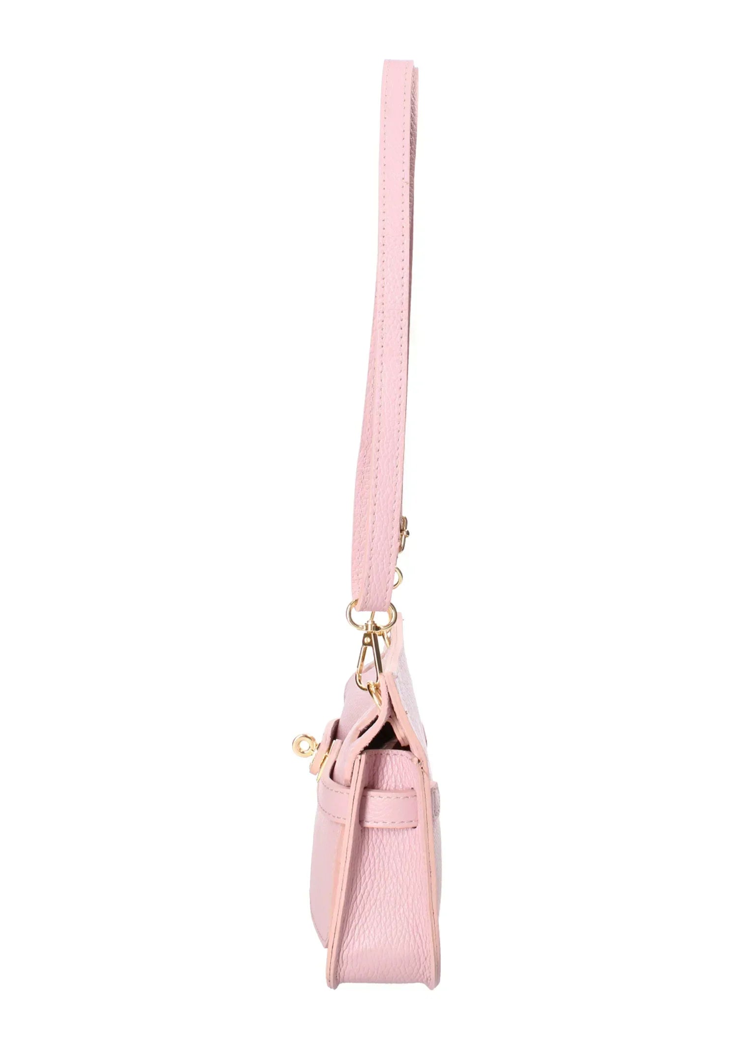 Sac Hermes Rose Poudre à Bandoulière avec Boucle de Verrouillage pour Femmes
