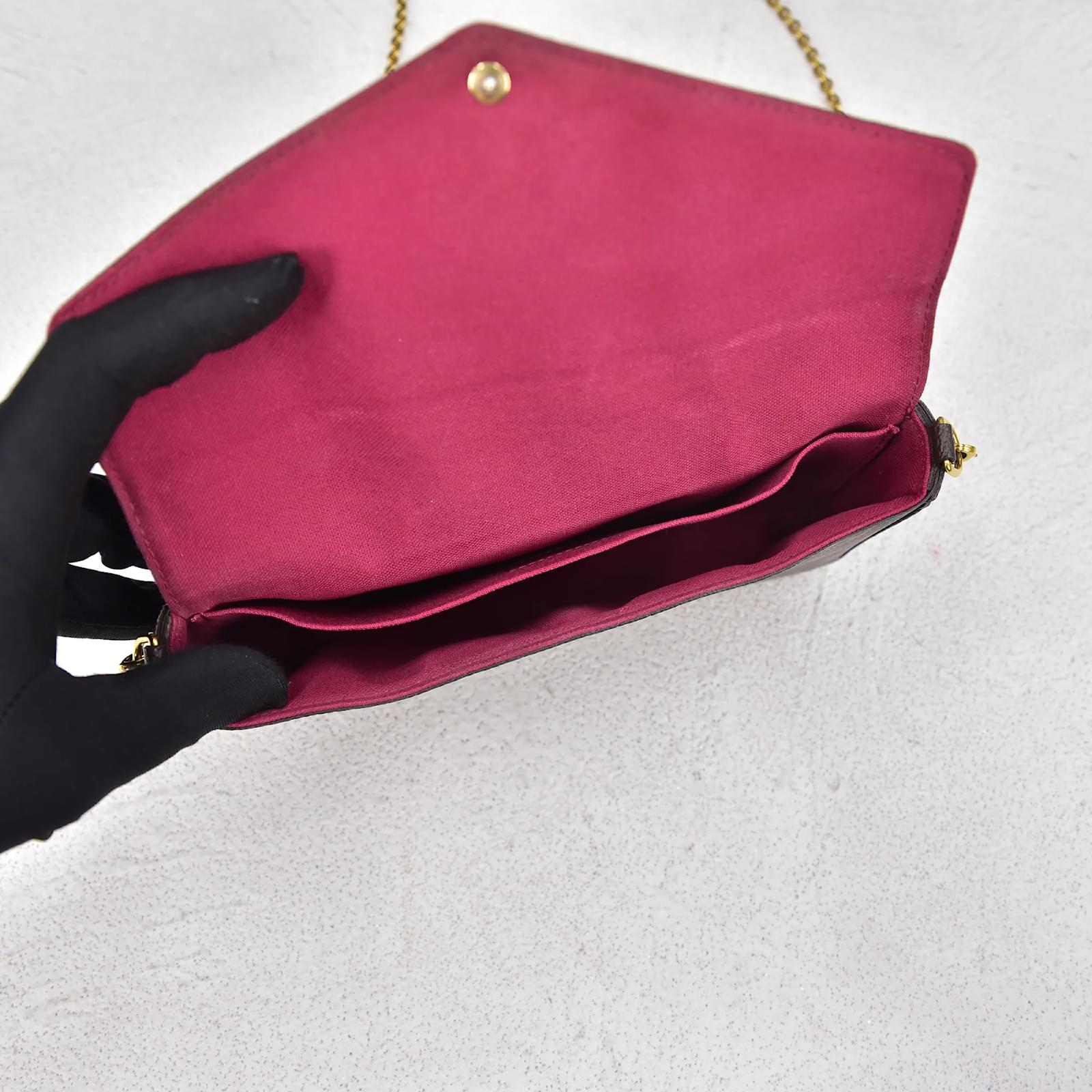 Sac Louis Vuitton Monogramme Félicie Marron