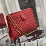Sac Victoire Baby Clutch Rouge pour femme de YSL