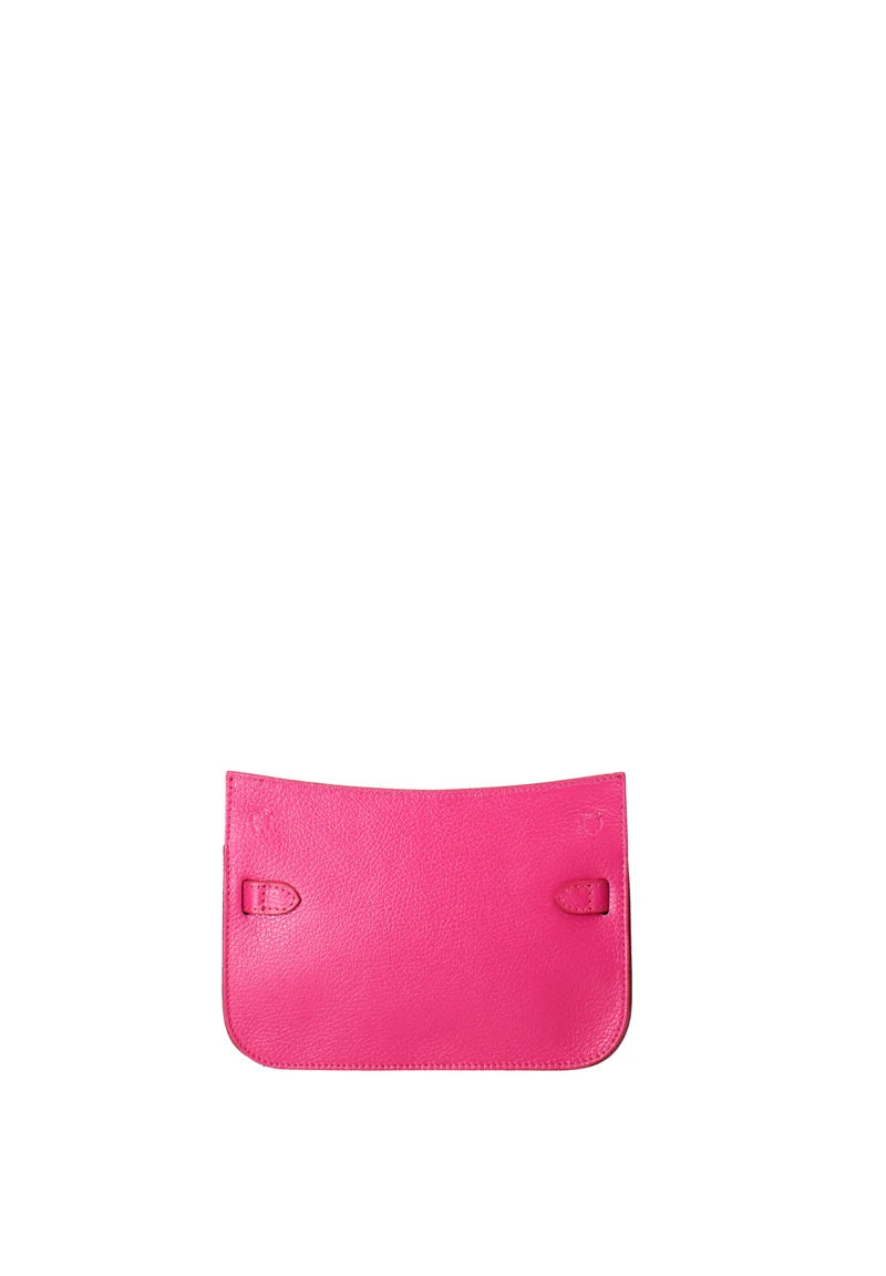 Sac Hermes Rose à Bandoulière avec Boucle de Verrouillage pour Femmes