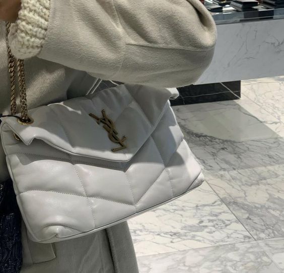 Sac Chic Blanc Yves Saint Laurent Vintage