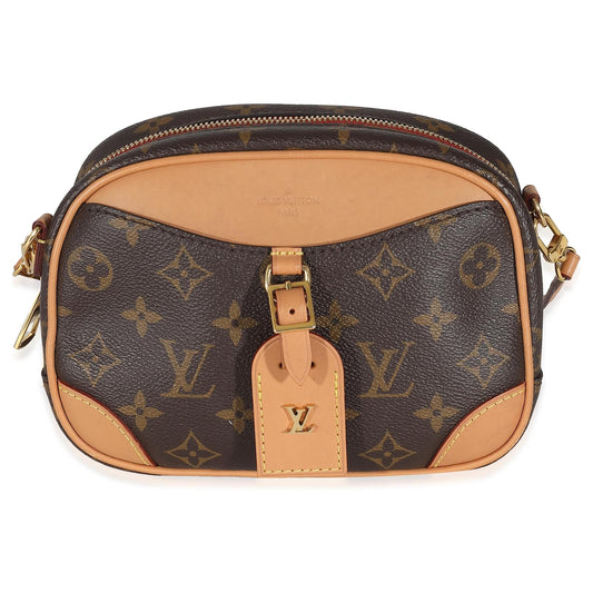 Sac Louis Vuitton Toile Monogram Mini Deauville Marron