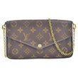 Sac Louis Vuitton Monogramme Félicie Marron