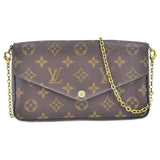 Sac Louis Vuitton Monogramme Félicie Marron
